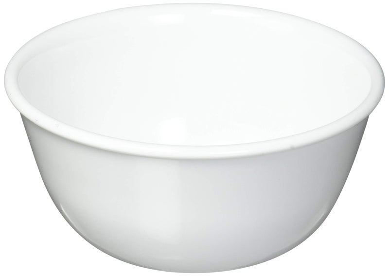 Corelle Vitrelle 12-oz Dessert Bowls, Set of 8 Chip & Crack Resistant Bowls, Great For cereal, Ice Cream, rice, soup, Ceramic Dessert Bowls Set, Winter Frost White - Image 1